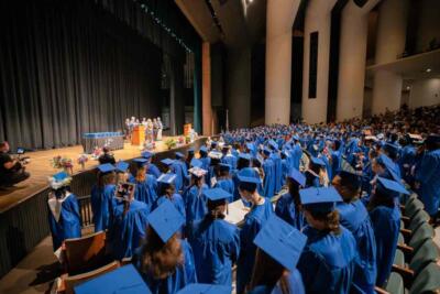 auditorium with graduation students