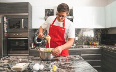 boy cooking