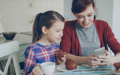 girl with little girl
